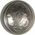 Domed matte silver w/ Victorian Relief