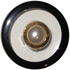 1" Clear Button w/ Black Rim and Pearl & Gold Center (25mm)