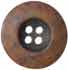Brown Marbled Rim 4-hole Button