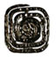 Silver swirl square 3/4"  (20mm) Was $3.25  Now $2.00