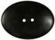 1 3/8" Black Horn oval 2-hole (34mm)