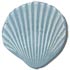 5/8" Light Blue Scallop Shell (16mm)
