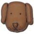 5/8" Brown Dog Face