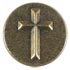 Bronze Cross Button