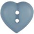 2-Hole Light Blue Heart