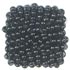 13/16" Black Beaded Square