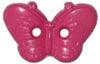5/8" Dark Pink Butterfly 2-Hole (15mm)