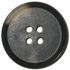 Traditional Buffalo Horn Dark Brown 4-Hole with Rim