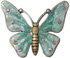 Large Light Blue Enamel Butterfly