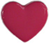 1/2" Dusty Pink Heart with Shank