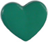 1/2" Green Heart with Shank
