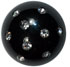 Black Dome with Rhinestones