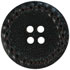 Black Leather 4-Hole w/stitched rim