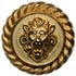 Matte Gold with Braided Rim and lion's Head