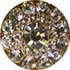 Gold Floral Rhinestone