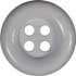 White 4-hole w/rim
