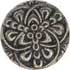 Black glass w/silver detail