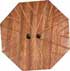 3" Wood Hexagon 2 hole (76mm)