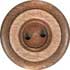Bleached Walnut 2-Hole button