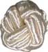 1/2" Ivory Chinese knot (13mm)