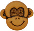5/8" Tan Monkey Face