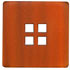 Square Paprika w/4 Square holes