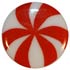 1 1/8" Peppermint Candy with Shank Back