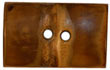 1 1/8" x 3/4" Bamboo Rectangle 2-hole Toggle