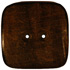2" Square Natural Horn 2-Hole