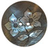 1 3/8" 2-Hole Carved Bone Flower