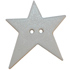 1 1/4" White 2-Hole Star