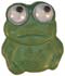 3/4" Green Frog with Loose Eyes