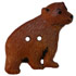 1" Brown Bear 2-Hole