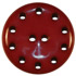 1 1/2" Dark Raspberry 2-Hole with Dot Rim