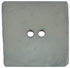 1 3/4" Dusty Light Blue Concave 2-Hole Square