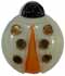 1 1/8" Glass Ladybug (Glows in the Dark)