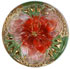 Clear Glass with Pink Painted Back with Flowers