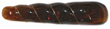 2 1/8" Brown/ Amber Toggle with Gold Coil Wrap