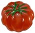 5/8" Red Glass Tomato