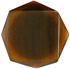 Bleached Amber Horn Faceted with shank back