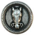 Antique Silver horse face with rim