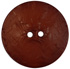 2 5/16" Dark Brown 2-Hole Concave Round