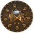 1 1/2" Antique Brass Dome Shield