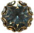 crystal with gold settting
