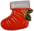 1 1/8" Red Holiday Stocking 
