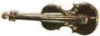 1 1/8" Gold Violin