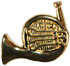 1" Gold French Horn