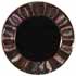 Black Glass Center with Copper Ridged Edge