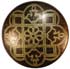 3/4" Bronze w/Gold Moorish Design (20mm)