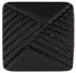 Matte Black Glass Square with Cord Detail